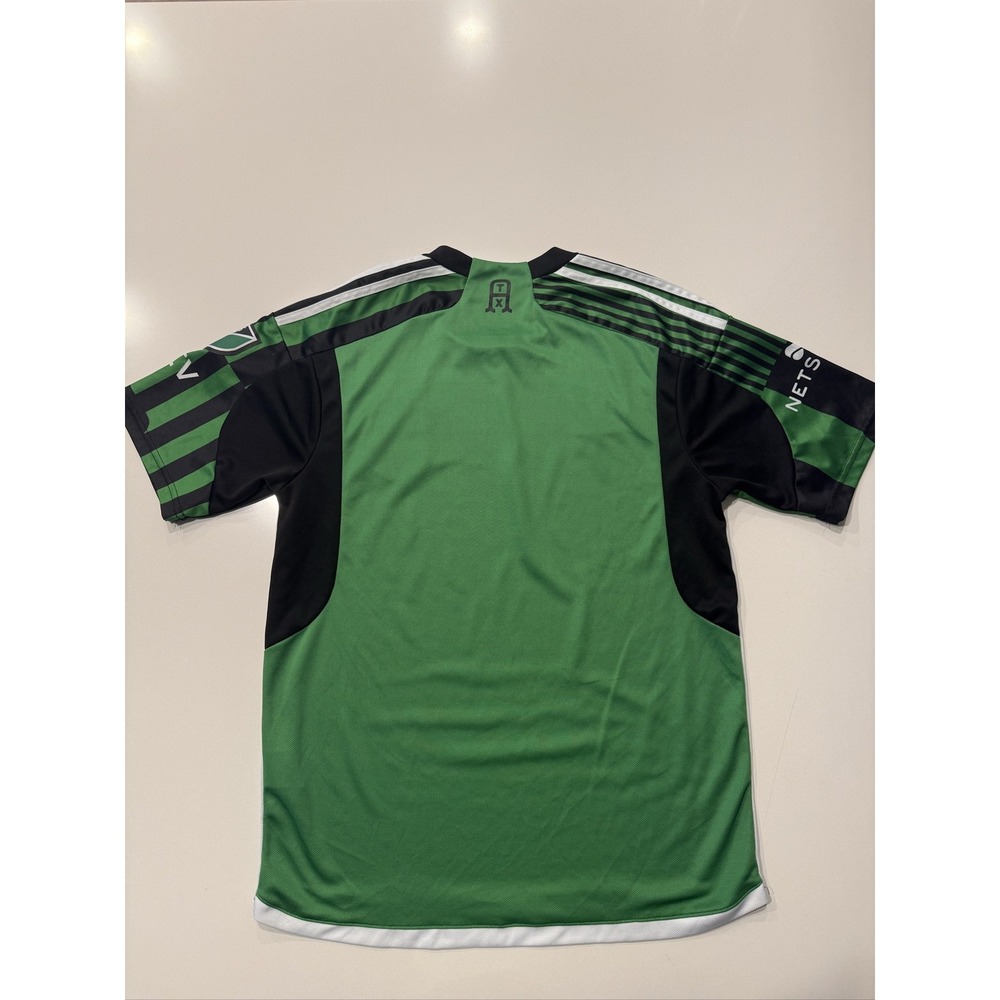 adidas Austin FC Jersey Mens M Green Black AEROREADY MLS Soccer Slim Fit YETI - Picture 14 of 16